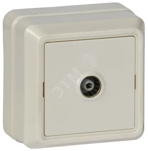 ОКТАВА Розетка телевизионная бежевая EAO10-K33-DC IEK