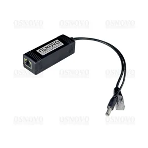 PoE-сплиттер OSNOVO PoE Splitter/2 PoE-сплиттер Fast Ethernet. Соответствует стандартам PoE IEEE 802.3af. Предназначен для питания оконечных сетевых устройств OSNOVO