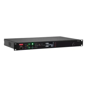 Автоматический ввод резерва ELEMY RACK ATS, 1U, 220В, 16А, OLED, Ethernet, in (2) C20, out (1) C19 (9) C13 Elemy