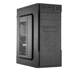 Компьютерный корпус с блоком питания 450Вт./Case Forza ATX, 450W, 1xUSB 2.0+1xUSB 3.0, Black, w/o FAN, 8 см fan PSU, power cord Foxline