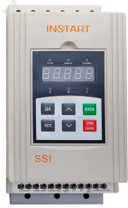 Устройство плавного пуска SSI-15/30-04 15кВт, 30А, 3Ф, 380В-15%, 50Гц/60Гц, IP20, без встроенного байпаса 00060400 INSTART