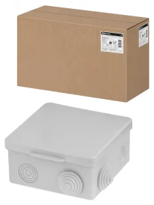 Распаячная коробка ОП 100х100х55мм, крышка, IP54, 8вх. SQ1401-0113 TDM ELECTRIC