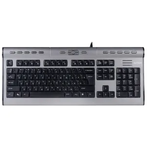 Клавиатура проводная A4Tech KLS-7MUU USB серебристый/черный A4Tech