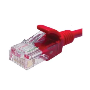 Патч-корд Suprlan 10-0152 UTP RJ-45 вил.-вилка RJ-45 cat.5e 1м красный LSZH 24AWG SUPRLAN