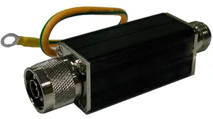 Устройство грозозащиты OSNOVO SP-RF/L16 Устройство грозозащиты для цепей 0-2ГГц. Подключение N-штеккер (L16). Размеры (ШxВxГ): 25х25х60мм (с разъёмами 25х25х93мм). OSNOVO