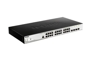 Коммутатор D-Link DGS-1210-28P/ME/B2A, 24×1 Гбит/с + 4×1 Гбит/с SFP, управляемый D-Link