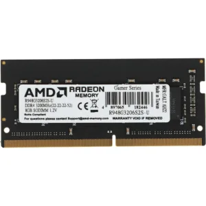 Оперативная память AMD Radeon R9, DDR4, 8GB (1x8GB), 3200MHz, CL22, SO-DIMM AMD