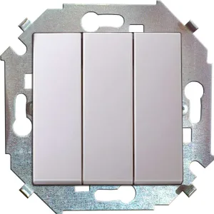 Механизм выключателя 3-кл. СП Simon15 16А IP20 бел. Simon 1591391-030 Simon