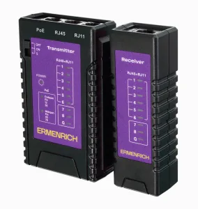 Тестер кабельный NetGeeks NP10 фиолет. Ermenrich 85300 Ermenrich