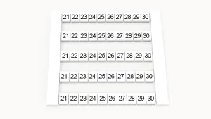 Маркировка (в кассетах) DEK5-50P-19-20Z(H) Degson