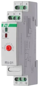Реле времени RV-01 (задержка вкл. (1-120сек) 230В 16А 1перекл. IP20 монтаж на DIN-рейке) F&F EA02.001.007 Евроавтоматика F&F