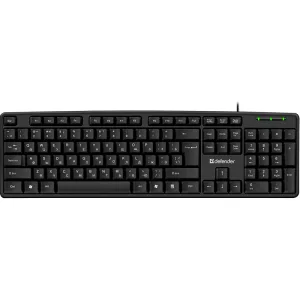 Клавиатура проводная Defender Element HB-520, USB, черный DEFENDER