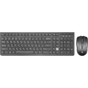 Комплект клавиатура+мышь Defender Columbia C-775 беспроводной, USB, 1600 DPI, чёрный DEFENDER