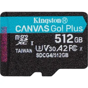 Флеш карта microSDXC 512Gb Kingston SDCG4/512GbSP Canvas Go! Plus V30 A2 w/o adapter Kingston