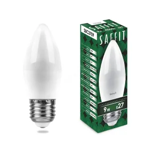 Лампа светодиодная LED 9вт Е27 белый матовая свеча 55129 Feron