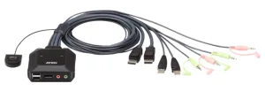 Переключатель ATEN 2 PORT USB DP KVM SWITCH. ATEN