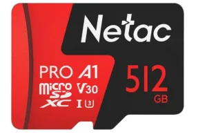 Носитель информации Netac P500 Extreme PRO 512GB MicroSDXC V30/A1/C10 up to 100MB/s NT02P500PRO-512G-S NETAC