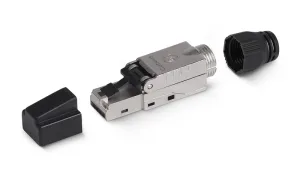 Коннектор Cabeus 8P8C-SH-C6+-TWP RJ45, кат. 6A, экр., со вставкой, прозрачный Cabeus