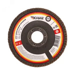 Круг лепестковый торцевой, P60, 115х22,2мм KR-90-0006 Kranz