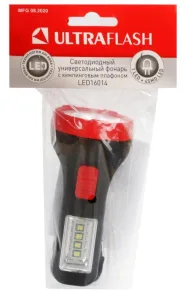 Фонарь LED16014 1 + 4SMD LED 2 реж. 1XR6 пласт блист-пакет Ultraflash 14253 Ultraflash