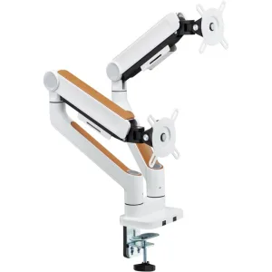 Кронштейн для мониторов Ultramounts UM733W белый 17"-32" макс.8кг настольный поворот и наклон Ultramounts