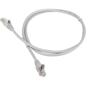 Патч-корд LANMASTER FTP TWT-45-45-1.0/S6-GY вилка RJ-45-вилка RJ-45 Cat.6 1м серый ПВХ (уп.:1шт) LANMASTER