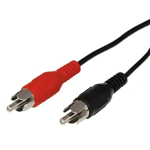 Шнур 2 RCA - 2 RCA, 3м, черный 17-0105 Rexant