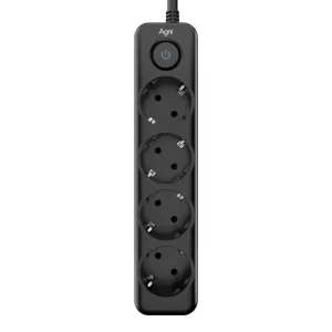 Cетевой фильтр AGNI плоский TP-FD4E-2m-black AGNI