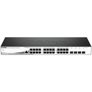 Коммутатор D-Link DGS-1210-28/ME/A2B, 24×1 Гбит/с + 4×1 Гбит/с SFP, управляемый D-Link