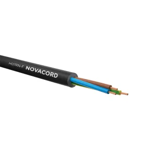 NOVACORD POWER H07RN-F — это гибкий силовой кабель с резиновой изоляцией Novacord POWER H07RN-F 3G2.5 Novacord