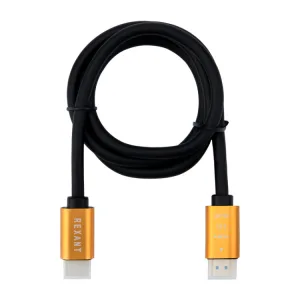 Кабель HDMI - HDMI 2,0, 1м, Gold 17-6102 Rexant