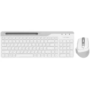 Клавиатура + мышь A4Tech Fstyler FB2535C клав:белый/серый мышь:белый/серый USB беспроводная Bluetoot A4Tech FB2535C ICY WHITE A4Tech