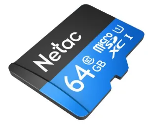 Флеш карта microSDHC 64Gb Netac P500 NT02P500STN-064G-R (с SD адаптером) 80Mb/s NETAC