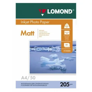 Фотобумага Lomond 0102085 A4/205г/м2/50л./белый матовое для струйной печати Lomond