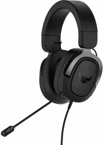 Гарнитура ASUS TUF Gaming H3 чёрный/серый, проводная, mini jack 3.5 мм, регулятор громкости, отключаемый микрофон ASUS