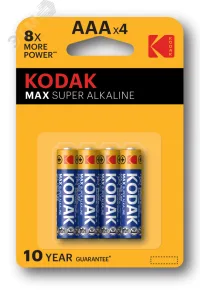 Батарейка MAX LR03-4BL [K3A-4 ] (40/200/32000) СТРОГО КРАТНО 4 шт Б0005124 Kodak