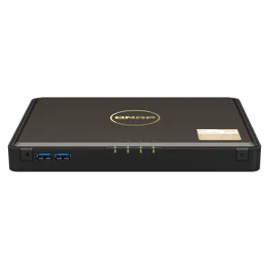 Сетевой RAID накопитель SMB QNAP TbS-464-8G NAS 4-bay M.2 NVMe, Intel Celeron N5105 4-core/4-thread 2.0-2.9 GHz, 8 Gb DDR4, 2 x 2.5 GbE, 2xUSB 3.2 Gen 1 port, 3xUSB 2.0 port, 2xHDMI Output Qnap