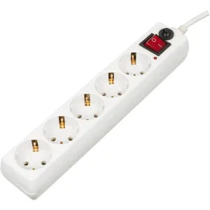 Сетевой фильтр Buro 500SH-5-W 5 м, 5 розеток, белый, коробка BURO