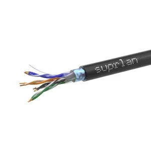 Кабель витая пара F/UTP кат.5E 4х2х0.51 solid Cu PE Out Premium (м) 01-1010-4 SUPRLAN