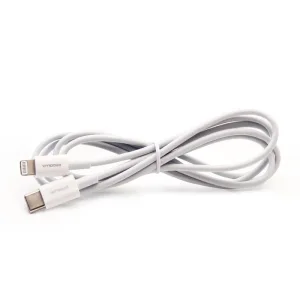 Кабель Type C-Lightning 3А 1.2м зарядка + передача данных бел. (коробка) ERGOLUX 15098 Ergolux