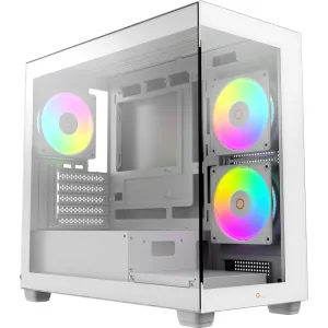 Компьютерный корпус Case Ocypus Gaммa C52 WH ARGB mATX/win/white/3 ARGB fans/no PSU/Tempered Glass Ocypus
