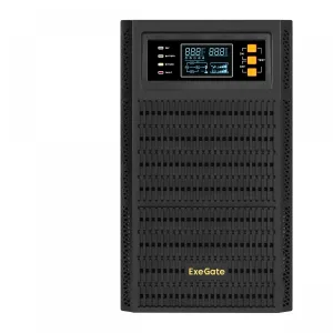 Источник бесперебойного питания On-line ExeGate PowerExpert TL-3000.96V.LCD.AVR.3SH.USB.RS232.SNMP 3000VA/3000W, On-Line, PF=1, LCD, 3*Schuko, RS232, USB, SNMP-slot, встроенные батареи 12V 7.2Ah - 8шт, возможность подключения до 4 внешних батарейных ... Exegate