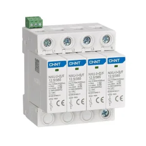 Ограничитель имп. перенапр. NXU-?+?/F 4P In=25kA Uc=385В Im=50kA (R) 308614 CHINT