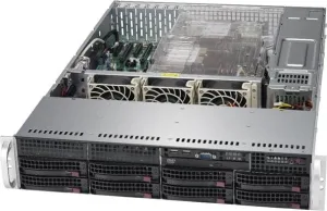 Корпус Supermicro SuperChassis 2U 825TQC-R1K03LPB/ no HDD(8)LFF/ no fixed LFF(2)/ 7xLP/ 2x1000W Titanium(12" x 13" CSE-825TQC-R1K03LPB Supermicro