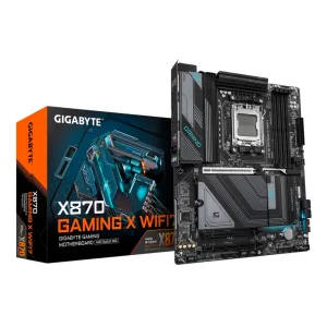 Материнская плата Gigabyte X870 GAMING X WIFI7, AM5, AMD X870, 4xDDR5, 4xSATA, 3xM.2, 1xPCIe 5.0 x16, 2xPCIe 3.0 x1, HDMI, 1x2.5Gb LAN, USB Type-C, 3x3.5 мм, 7.1, ATX Gigabyte