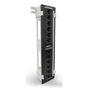 Монтажное оборудование Hyperline PPW-12-8P8C-C5e Патч-панель настенная, 12 портов RJ-45(8P8C), категория 5е, с подставкой Hyperline