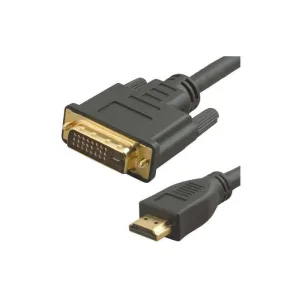 Кабель аудио-видео Lazso WH-141 HDMI (m)/DVI-D (m) 15м. позолоч.конт. черный (WH-141(15M)) LAZSO