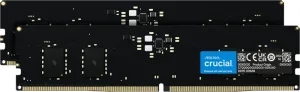 Оперативная память Crucial by Micron  DDR5-5600   128GB Kit (2x64GB)  UDIMM CL46 Black 1.1V CT2K64G56C46U5 Crucial