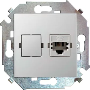 Механизм розетки комп. СП Simon15 RJ45 белый Simon 1591598-030 Simon