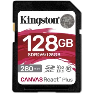 Флеш карта SDXC Kingston SDR2V6/128Gb Canvas React Plus w/o adapter 128Gb Kingston